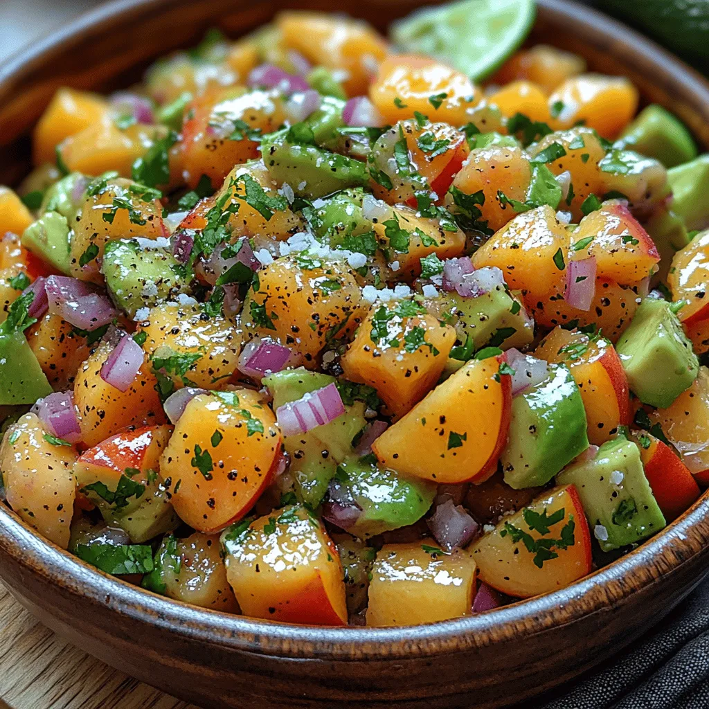 Creating a delicious Peach Avocado Salsa hinges on understanding the role each ingredient plays in the overall flavor and texture of the dish. Let's dive deeper into the key components of this salsa and their nutritional benefits.