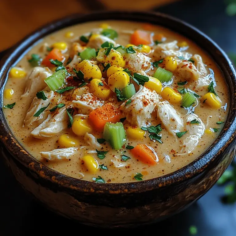 There’s something undeniably comforting about a warm bowl of creamy soup, especially on a chilly day or when you’re in need of a little culinary comfort. Creamy soups have a unique ability to envelop you in warmth and satisfaction, making them a popular choice for family dinners, gatherings, and even quick weekday meals. Among the many variations, Creamy Chicken and Corn Soup stands out as a delightful and wholesome dish that perfectly balances flavor and texture to create a satisfying meal for any occasion.