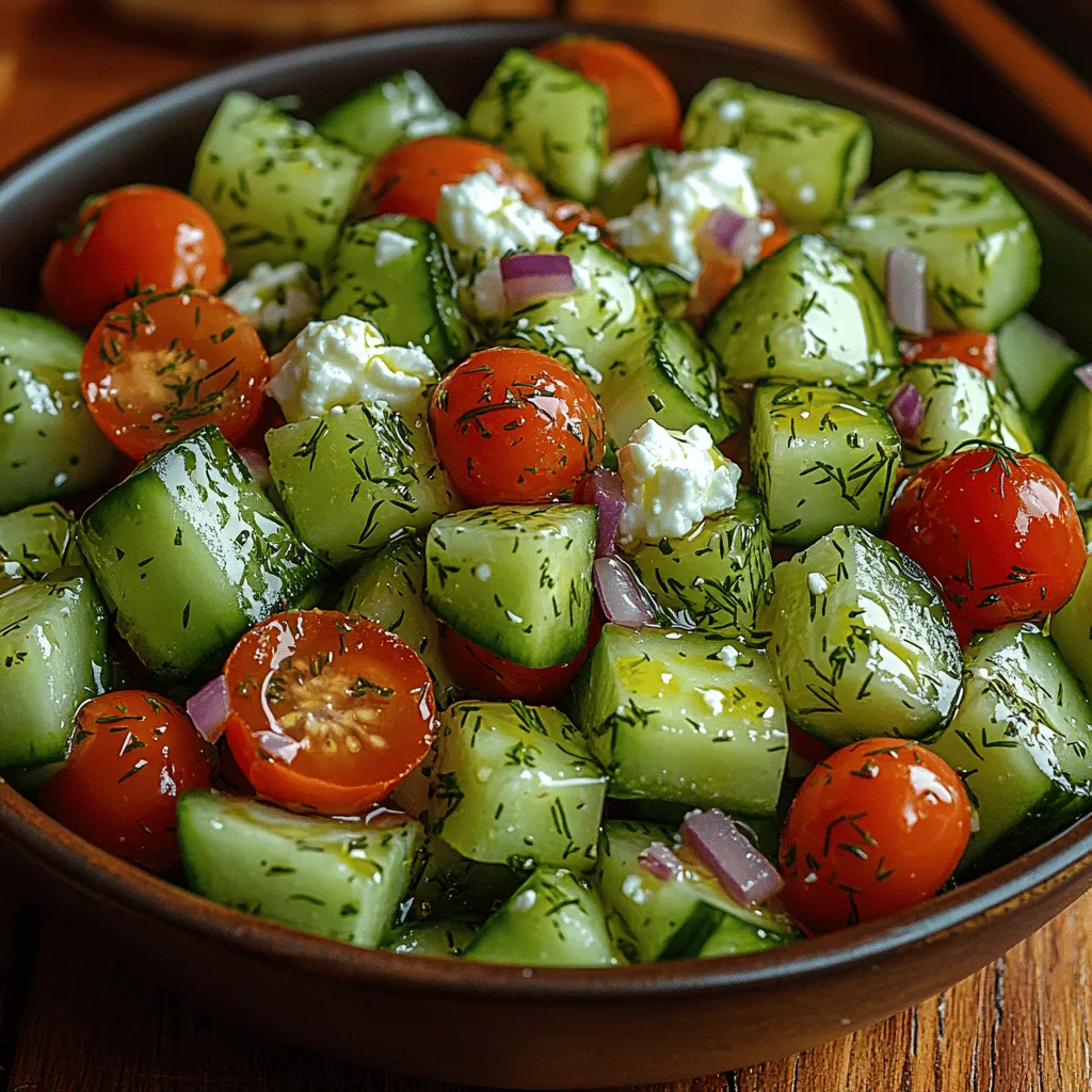 In a world where culinary trends come and go, few dishes maintain their timeless appeal quite like a fresh salad. The Zesty Lemon Cucumber Feta Salad is a perfect example of this, combining vibrant flavors and refreshing ingredients to create a dish that's both simple and sophisticated. Whether you’re hosting a summer gathering, enjoying a light lunch, or looking for the ideal side dish to complement your main course, this salad checks all the boxes. Its bright colors, zesty flavors, and crisp textures make it an inviting addition to any meal.