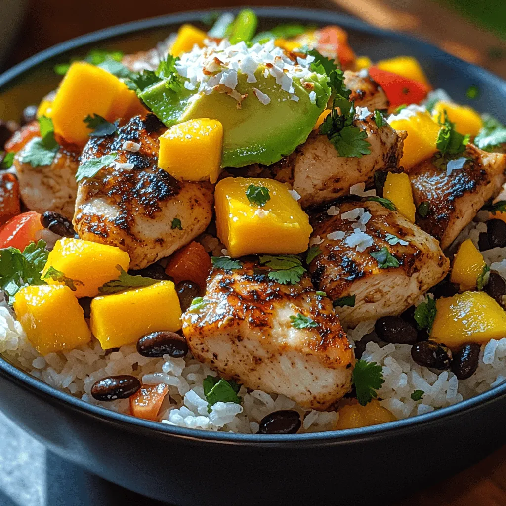 If you're searching for a vibrant and nutritious meal that can whisk you away to a tropical paradise, the Tropical Chicken Rice Bowl is just what you need. This delightful dish not only bursts with flavors reminiscent of sun-drenched beaches but also incorporates wholesome ingredients that nourish your body. The Tropical Chicken Rice Bowl is a perfect fusion of sweet and savory, combining juicy chicken with refreshing fruits and veggies, all served over a fluffy bed of jasmine rice.