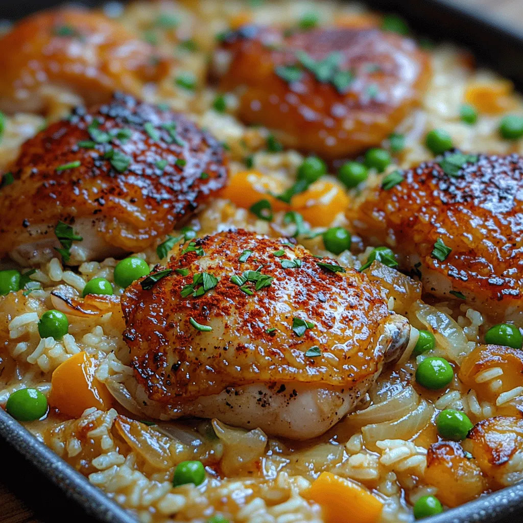 One-Pan Chicken and Rice Bake is a comforting, satisfying dish that has earned its place in households around the world. This delightful recipe combines juicy chicken, fluffy rice, and a medley of vegetables, all cooked together in a single pan. Its appeal lies not only in the harmonious blend of flavors but also in its simplicity and convenience. In today’s fast-paced world, one-pan meals have become a staple for busy families and individuals seeking delicious, hassle-free dinner options.
