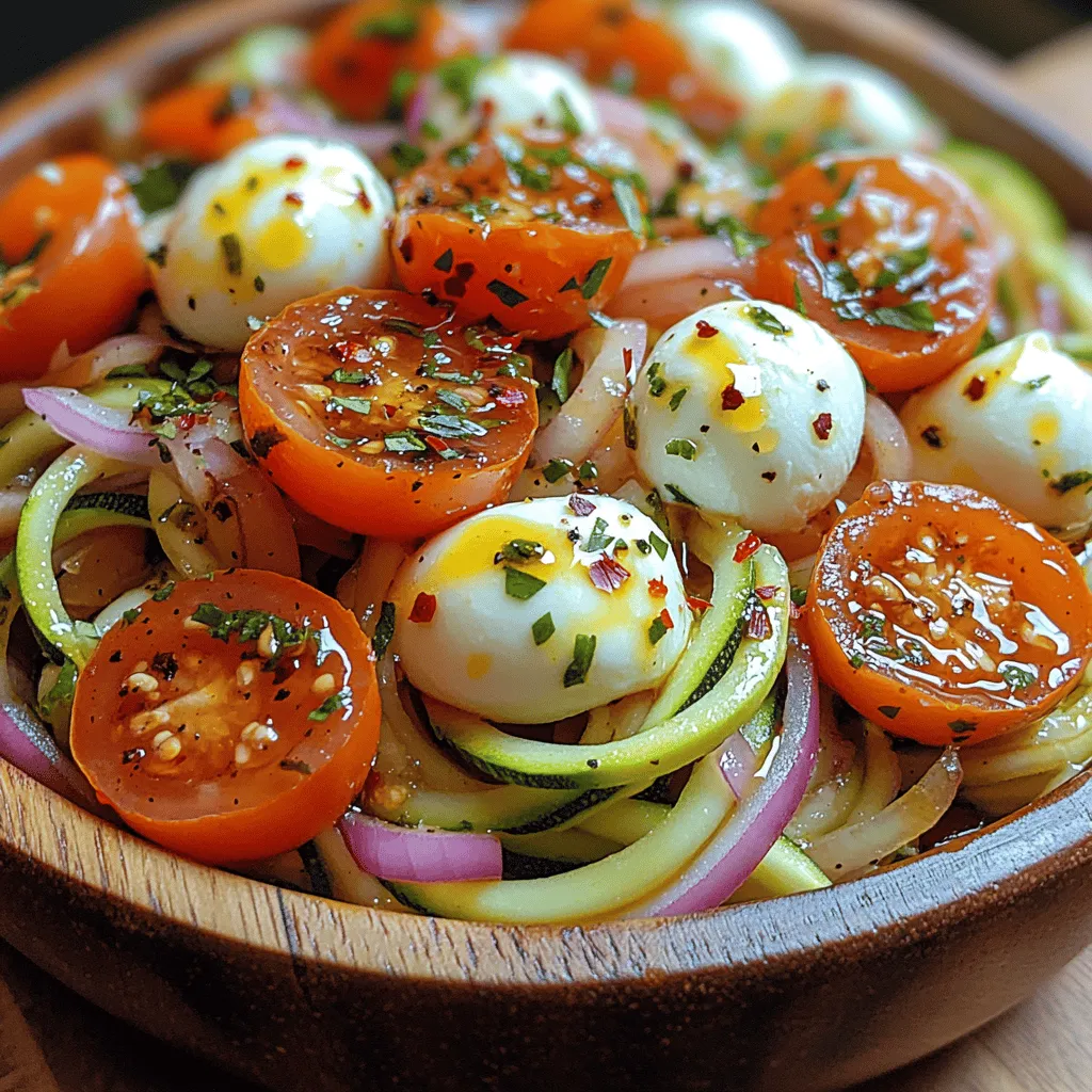 Zoodles have emerged as a popular alternative to traditional pasta, especially among those looking to reduce carbohydrate intake or embrace a gluten-free lifestyle. Zucchini, the star ingredient of this salad, boasts a low-calorie and nutrient-dense profile that makes it an excellent base for a healthy meal.