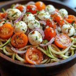 Zoodles have emerged as a popular alternative to traditional pasta, especially among those looking to reduce carbohydrate intake or embrace a gluten-free lifestyle. Zucchini, the star ingredient of this salad, boasts a low-calorie and nutrient-dense profile that makes it an excellent base for a healthy meal.
