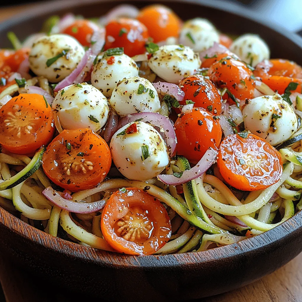 Zoodles have emerged as a popular alternative to traditional pasta, especially among those looking to reduce carbohydrate intake or embrace a gluten-free lifestyle. Zucchini, the star ingredient of this salad, boasts a low-calorie and nutrient-dense profile that makes it an excellent base for a healthy meal.