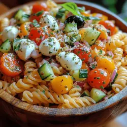 As the sun shines brightly and the temperature rises, summer dining calls for dishes that are not only delicious but also refreshing and easy to prepare. One standout option for summer gatherings, picnics, and barbecues is pasta salad. This versatile dish can be made with a variety of ingredients, allowing for endless creativity while catering to diverse tastes. Among the myriad of pasta salad options, the Vibrant Summer Italian Pasta Salad stands out as a quintessential choice that embodies the flavors of Italy, making it a perfect companion for sunny days and social occasions.