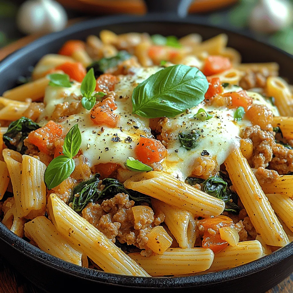 In today's fast-paced world, finding the balance between nutrition and convenience in meal preparation can be a challenge. Enter the Turkey Spinach Pasta Skillet—a delightful one-pan dish that not only pleases the palate but also meets the demands of a busy lifestyle. This recipe is a standout choice for those looking to whip up a healthy meal in under 30 minutes, making it perfect for weeknight dinners or meal prep sessions.