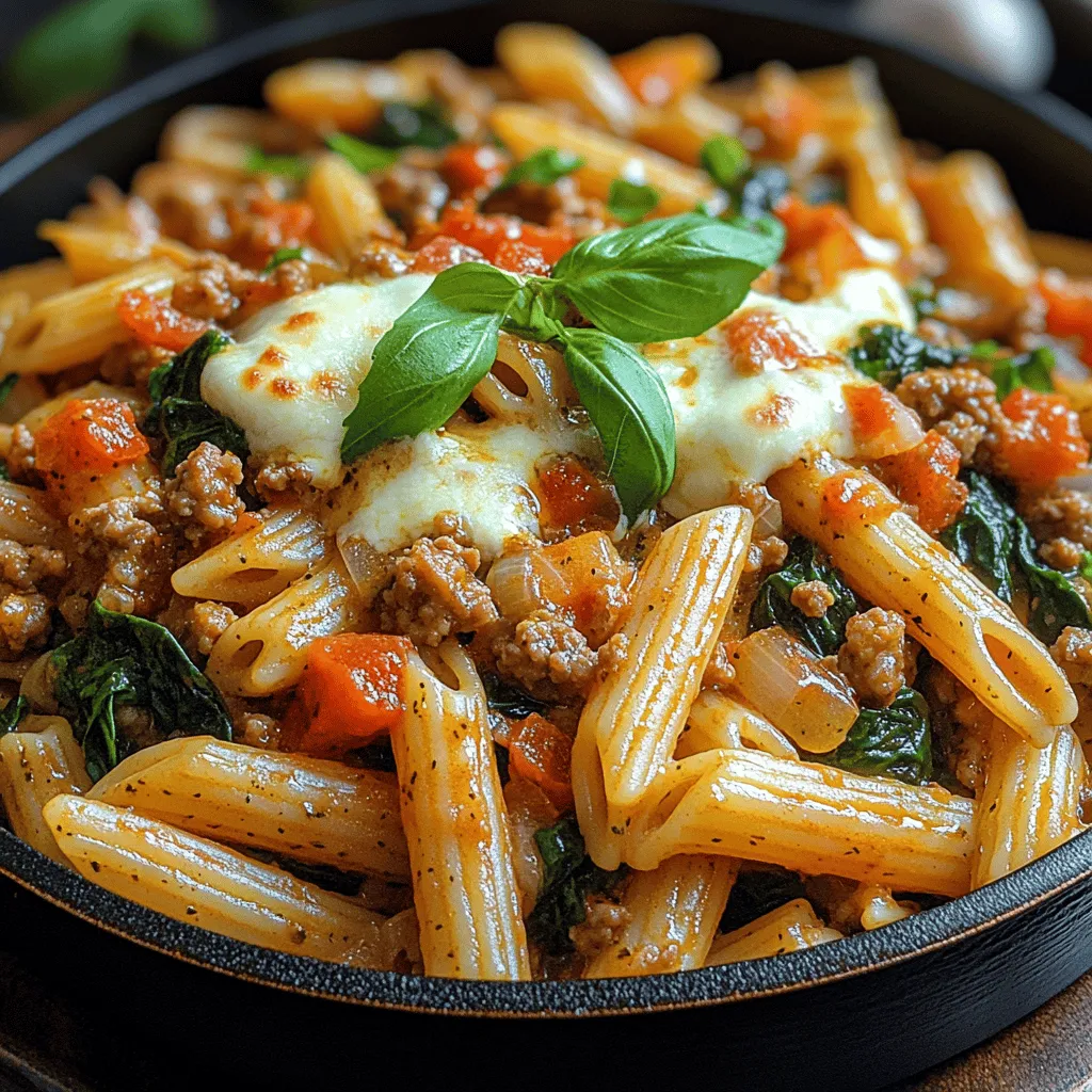 In today's fast-paced world, finding the balance between nutrition and convenience in meal preparation can be a challenge. Enter the Turkey Spinach Pasta Skillet—a delightful one-pan dish that not only pleases the palate but also meets the demands of a busy lifestyle. This recipe is a standout choice for those looking to whip up a healthy meal in under 30 minutes, making it perfect for weeknight dinners or meal prep sessions.