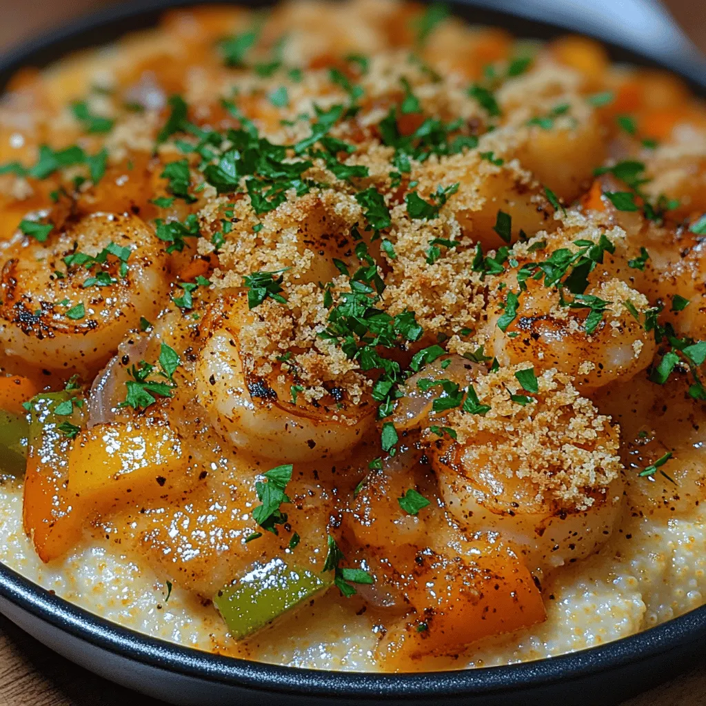 Spicy Cajun Shrimp & Grits Casserole is a beloved dish deeply rooted in Southern cuisine, where the culinary traditions reflect a rich tapestry of cultural influences. Originating from the coastal regions of Louisiana, this dish showcases the vibrant flavors of Cajun cooking, which blends French, African, and Spanish culinary techniques. Shrimp and grits have long been a staple in Southern kitchens, celebrated for their hearty, comforting qualities. The combination of succulent shrimp, creamy grits, and a robust blend of spices creates a meal that is both satisfying and full of personality.