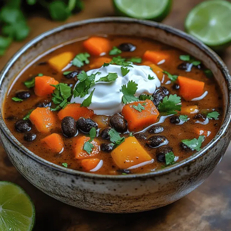 In the world of comfort food, few dishes can rival the heartwarming embrace of a well-crafted soup. Among these, the Spicy Black Bean Bliss Soup stands out as a robust and flavorful option that balances the warmth of spices with the comfort of a hearty meal. This delightful soup is not just a treat for your taste buds; it's a nutritional powerhouse, loaded with essential ingredients that make it a perfect fit for health-conscious eaters.