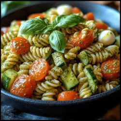 At the heart of the Basil Pesto Pasta Salad with a Twist are several key ingredients that contribute to its delightful flavor and texture. Each component has its own unique role, making this dish both nutritious and satisfying. Let’s take a closer look at the essential ingredients and how they enhance the overall experience of this pasta salad.
