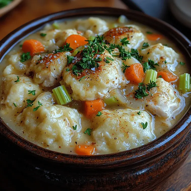 There’s something inherently comforting about a warm bowl of chicken and dumplings. This dish, with its rich, flavorful broth and soft, pillowy dumplings, has a magical way of bringing people together. Whether it's a chilly evening, a family gathering, or simply a weeknight dinner, chicken and dumplings embody the essence of comfort food. The warmth of the dish not only nourishes the body but also fosters connections among family and friends, making it a cherished choice across generations.
