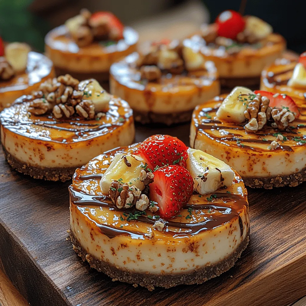 If you have ever savored a banana split, then you are already familiar with the delightful medley of flavors that come together in this classic dessert. Now imagine encapsulating that same irresistible combination in a creamy, dreamy cheesecake form. Enter the Mini Banana Split Cheesecakes—a charming twist on the traditional banana split, these mini desserts are not only visually appealing but also bursting with flavor. Perfect for gatherings, celebrations, or just a sweet treat at the end of a long day, these bite-sized wonders are bound to be a hit.