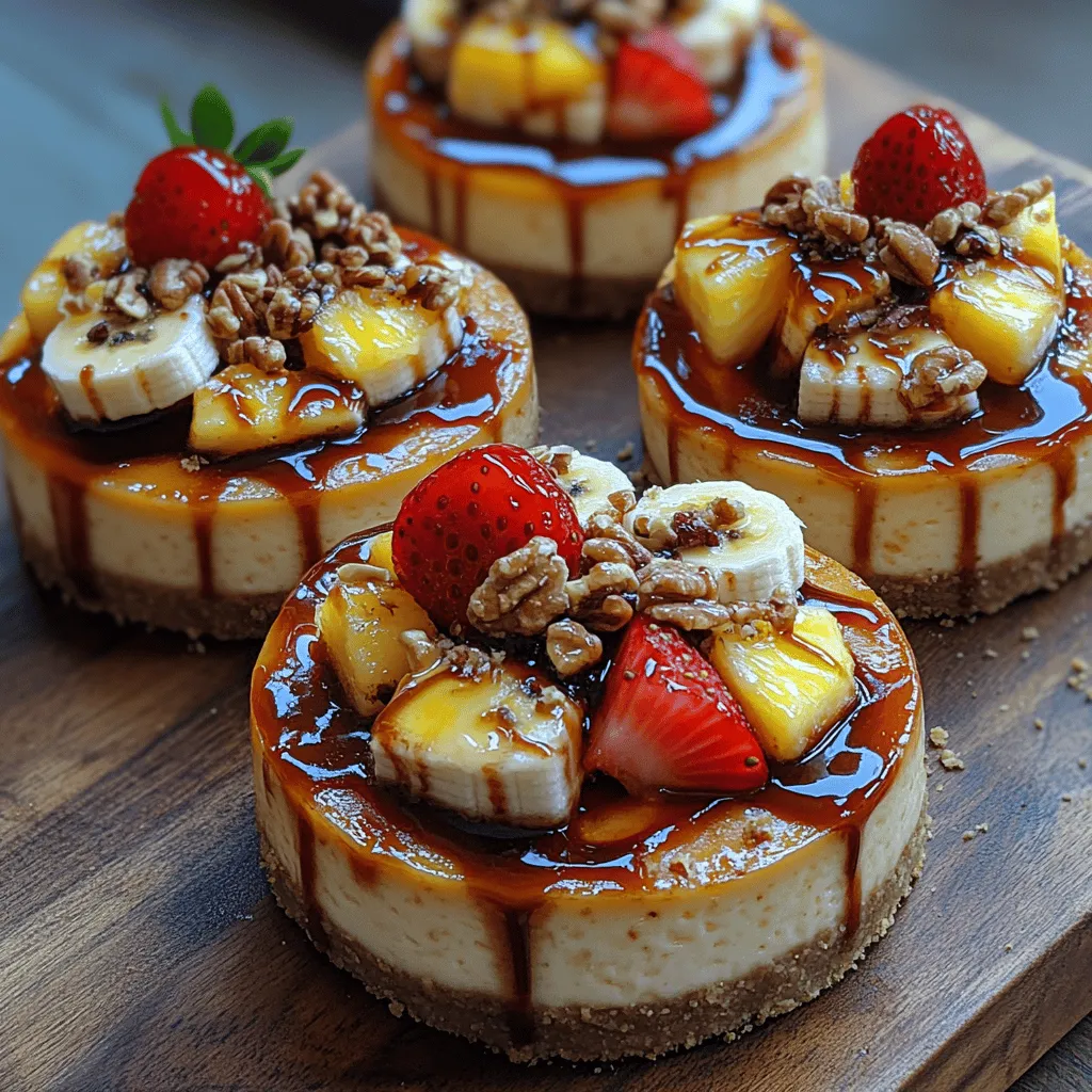 If you have ever savored a banana split, then you are already familiar with the delightful medley of flavors that come together in this classic dessert. Now imagine encapsulating that same irresistible combination in a creamy, dreamy cheesecake form. Enter the Mini Banana Split Cheesecakes—a charming twist on the traditional banana split, these mini desserts are not only visually appealing but also bursting with flavor. Perfect for gatherings, celebrations, or just a sweet treat at the end of a long day, these bite-sized wonders are bound to be a hit.