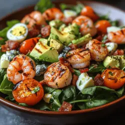 Salads have become a cornerstone of healthy eating, appealing to those looking to incorporate more fresh ingredients into their diets. Not only are salads a fantastic way to consume a variety of vitamins and minerals, but they also offer endless possibilities for flavor and texture combinations. Among the myriad of options, the Grilled Shrimp Cobb Salad stands out as a particularly enticing choice.