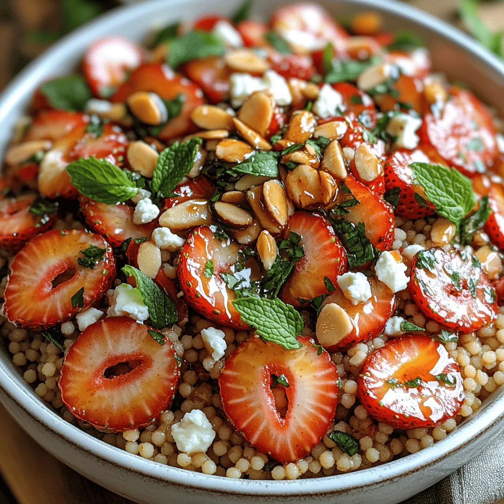 In recent years, salads have surged in popularity as a staple in healthy eating, appealing to those seeking nutritious yet delicious meal options. They offer a perfect way to combine a variety of flavors and textures while packing in essential nutrients. Among the myriad of salad recipes available, the Strawberry Feta Couscous Salad stands out as a vibrant and refreshing choice. This unique combination of sweet strawberries, tangy feta cheese, and nutty couscous creates a delightful balance that is both satisfying and wholesome.