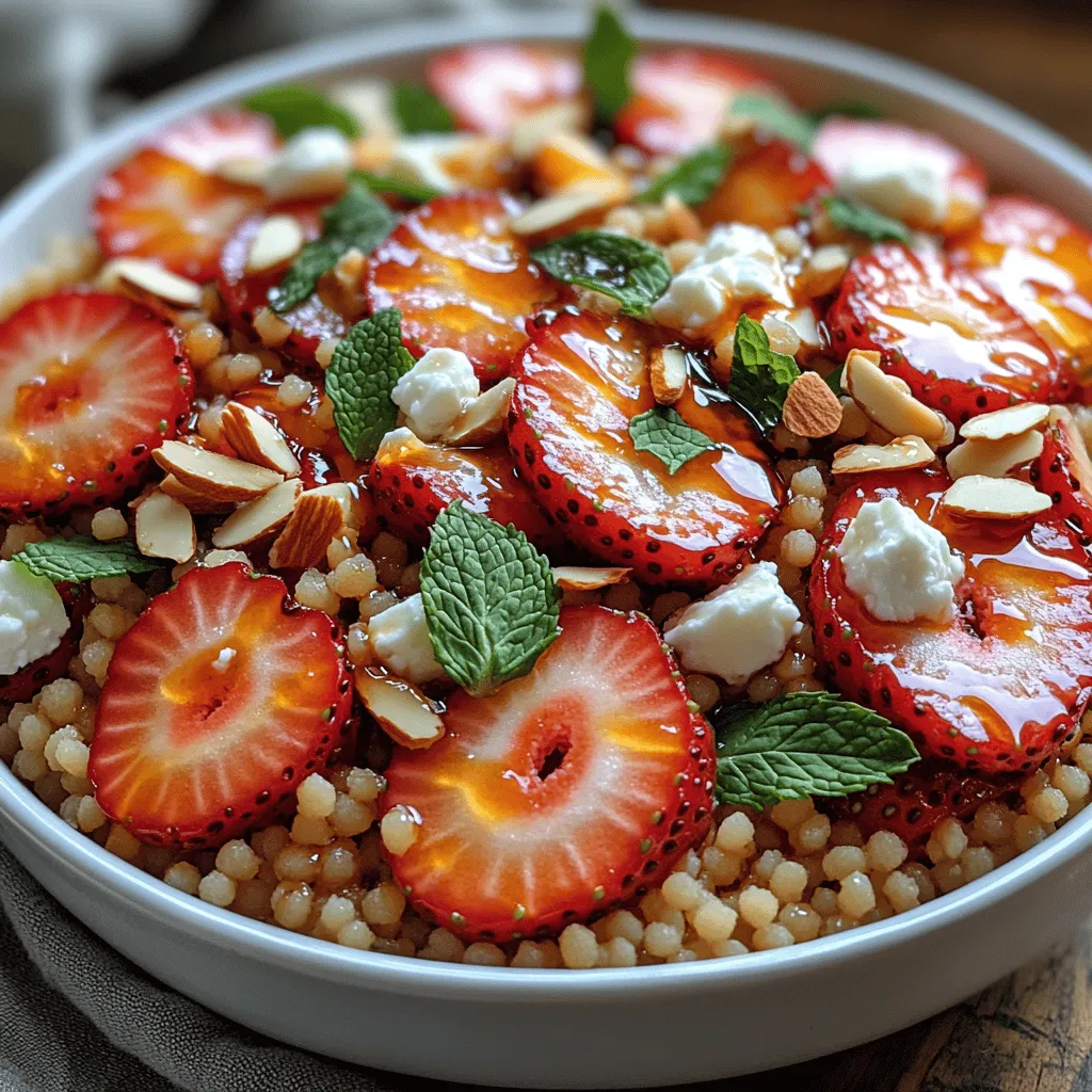 In recent years, salads have surged in popularity as a staple in healthy eating, appealing to those seeking nutritious yet delicious meal options. They offer a perfect way to combine a variety of flavors and textures while packing in essential nutrients. Among the myriad of salad recipes available, the Strawberry Feta Couscous Salad stands out as a vibrant and refreshing choice. This unique combination of sweet strawberries, tangy feta cheese, and nutty couscous creates a delightful balance that is both satisfying and wholesome.