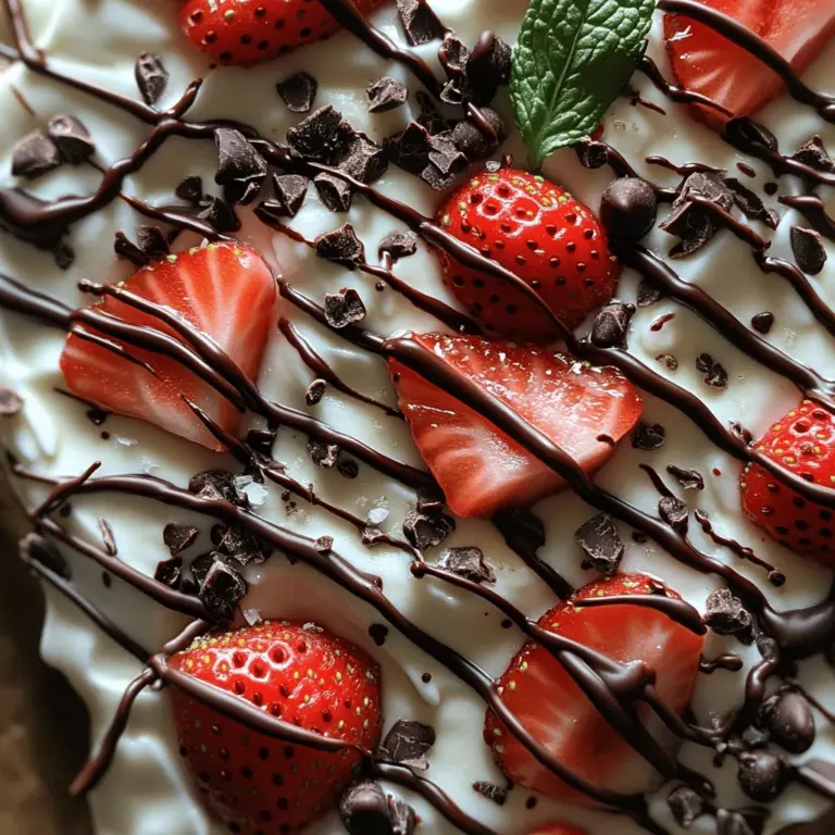 If you’re looking for a delicious yet healthy snack or dessert option, look no further than Chocolate Strawberry Greek Yogurt Bark. This delightful treat combines the creamy texture of Greek yogurt with the sweetness of ripe strawberries and the rich flavor of dark chocolate. It’s an indulgence that doesn’t compromise on health, making it perfect for those who want to satisfy their sweet tooth without the guilt.