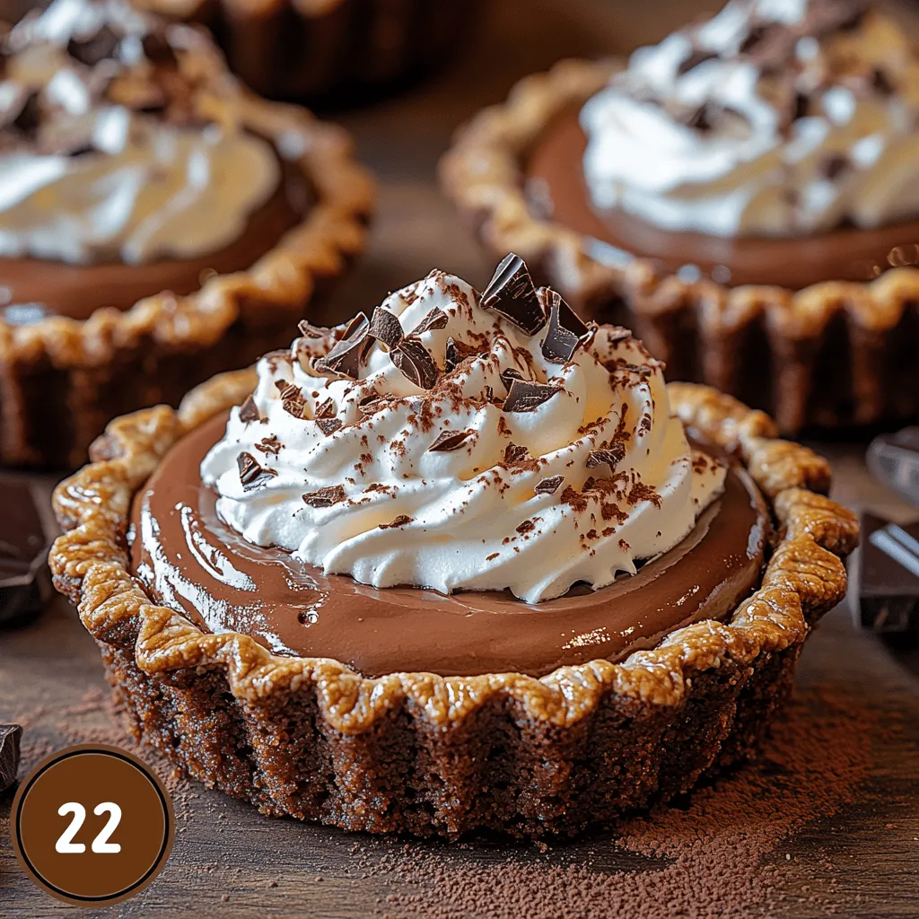 Chocolate desserts hold a special place in the hearts of many. Whether it’s the silky smoothness of a chocolate mousse or the decadent layers of a chocolate cake, the allure of chocolate is undeniable. Among these delightful creations, mini chocolate cream pies stand out as a beloved choice. These bite-sized treats pack a punch of flavor and indulgence, making them perfect for any occasion. From casual family gatherings to elegant dinner parties, mini chocolate cream pies are sure to please chocolate lovers of all ages.
