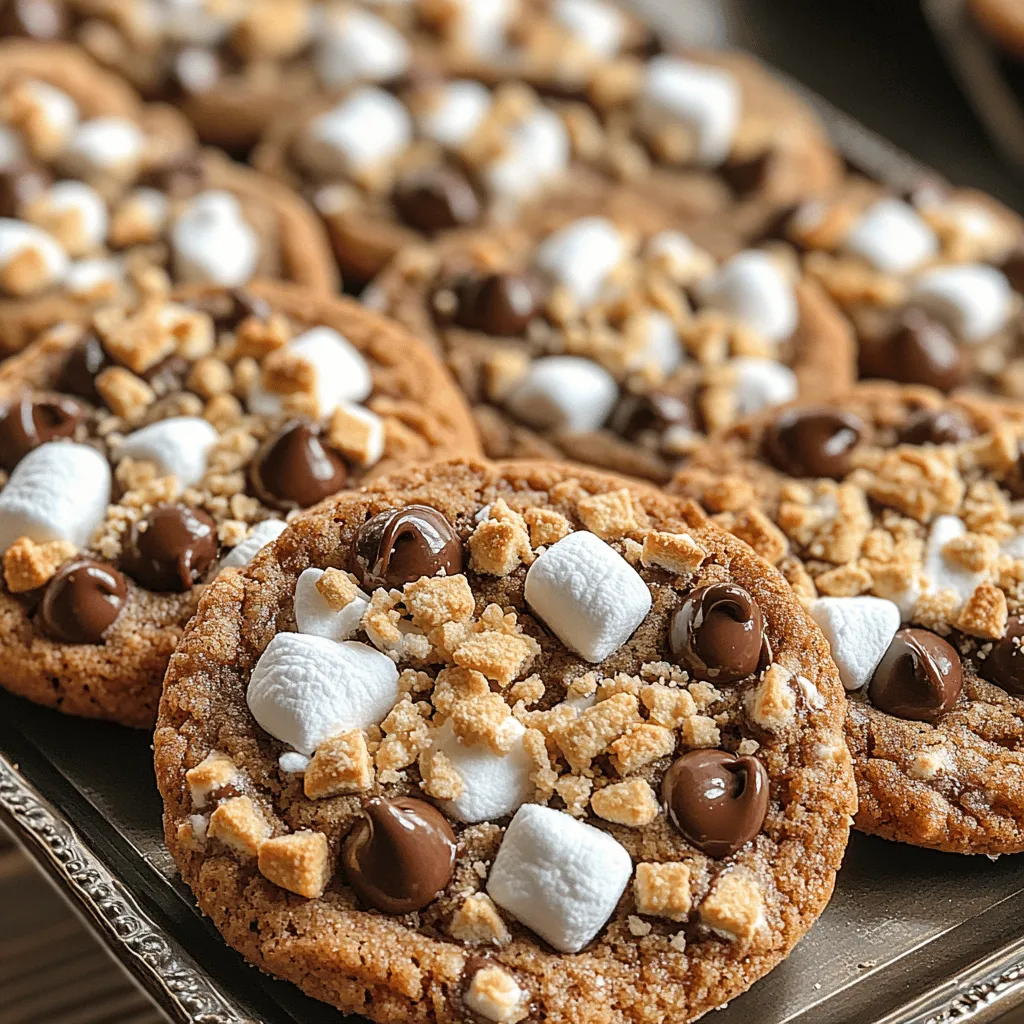 Welcome to the delightful world of baking, where flavors unite to create mouthwatering treats that bring joy to every occasion. Today, we invite you to embark on a sweet adventure with our S’mores Chocolate Chip Cookies—an incredible fusion of two beloved desserts that will surely become a favorite in your household. Imagine the gooeyness of melted chocolate, the chewiness of marshmallows, and the satisfying crunch of graham crackers, all wrapped up in a warm, freshly baked cookie. Perfectly suited for casual gatherings, cozy nights in, or even as a special surprise for loved ones, these cookies capture the essence of summer campfires and childhood nostalgia, all while being easy to make in your kitchen.