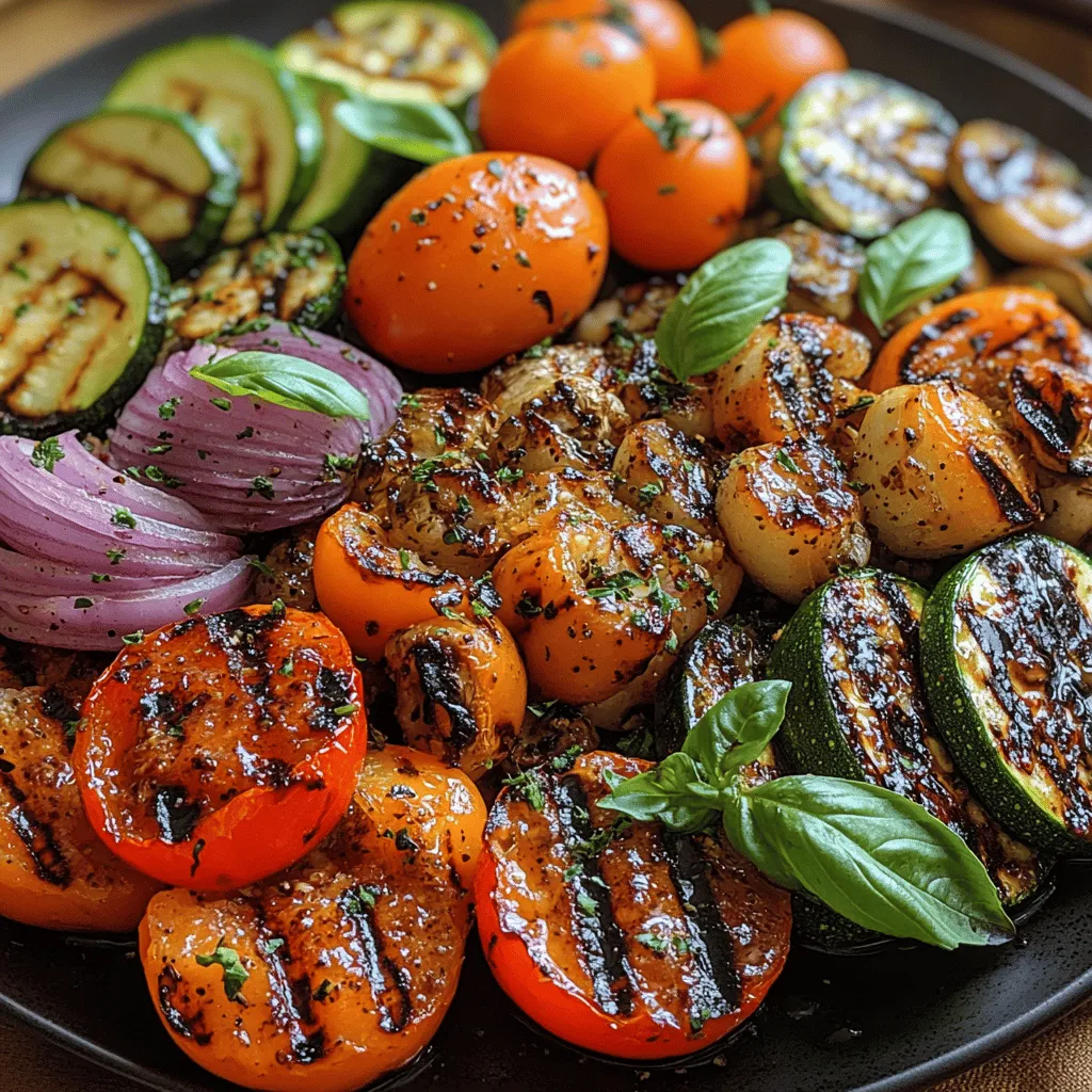 Grilling vegetables is not just a cooking method; it’s an art form that transforms simple produce into a culinary masterpiece. The Balsamic Grilled Veggie Platter epitomizes this transformation, offering a delightful medley of flavors and vibrant colors that not only captivate the eye but also entice the palate. This dish is a celebration of fresh, seasonal vegetables, enhanced by a rich, tangy balsamic marinade that elevates their natural sweetness.