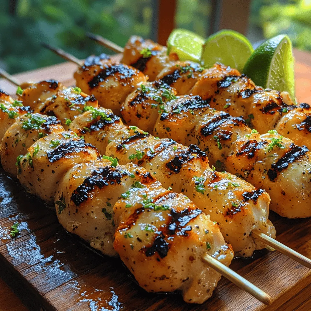 When it comes to vibrant and flavorful dishes, Tropical Bliss Coconut Lime Chicken Skewers stand out as a deliciously exotic option that evokes the sun-kissed shores of tropical islands. This dish beautifully marries the rich creaminess of coconut milk with the zesty brightness of fresh lime, creating a mouthwatering experience that transports your taste buds to a tropical paradise. The combination of sweet and savory flavors not only tantalizes the palate but also introduces a delightful contrast that makes each bite memorable.
