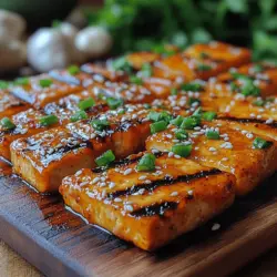 Tofu has long been celebrated as a versatile protein source, especially in plant-based diets. Its ability to absorb flavors makes it a favorite for both vegans and non-vegans alike. Whether you are whipping up a quick stir-fry, adding it to soups, or grilling it for a smoky finish, tofu adapts beautifully to a myriad of culinary styles. One standout preparation that has garnered attention in recent years is Honey Sriracha Grilled Tofu. This dish combines the sweetness of honey with the heat of Sriracha, creating a flavor profile that tantalizes the taste buds. The balance of sweet and spicy not only makes it a delicious choice for those looking to incorporate more plant-based meals into their diet but also appeals to meat lovers seeking a unique twist on traditional grilling options.