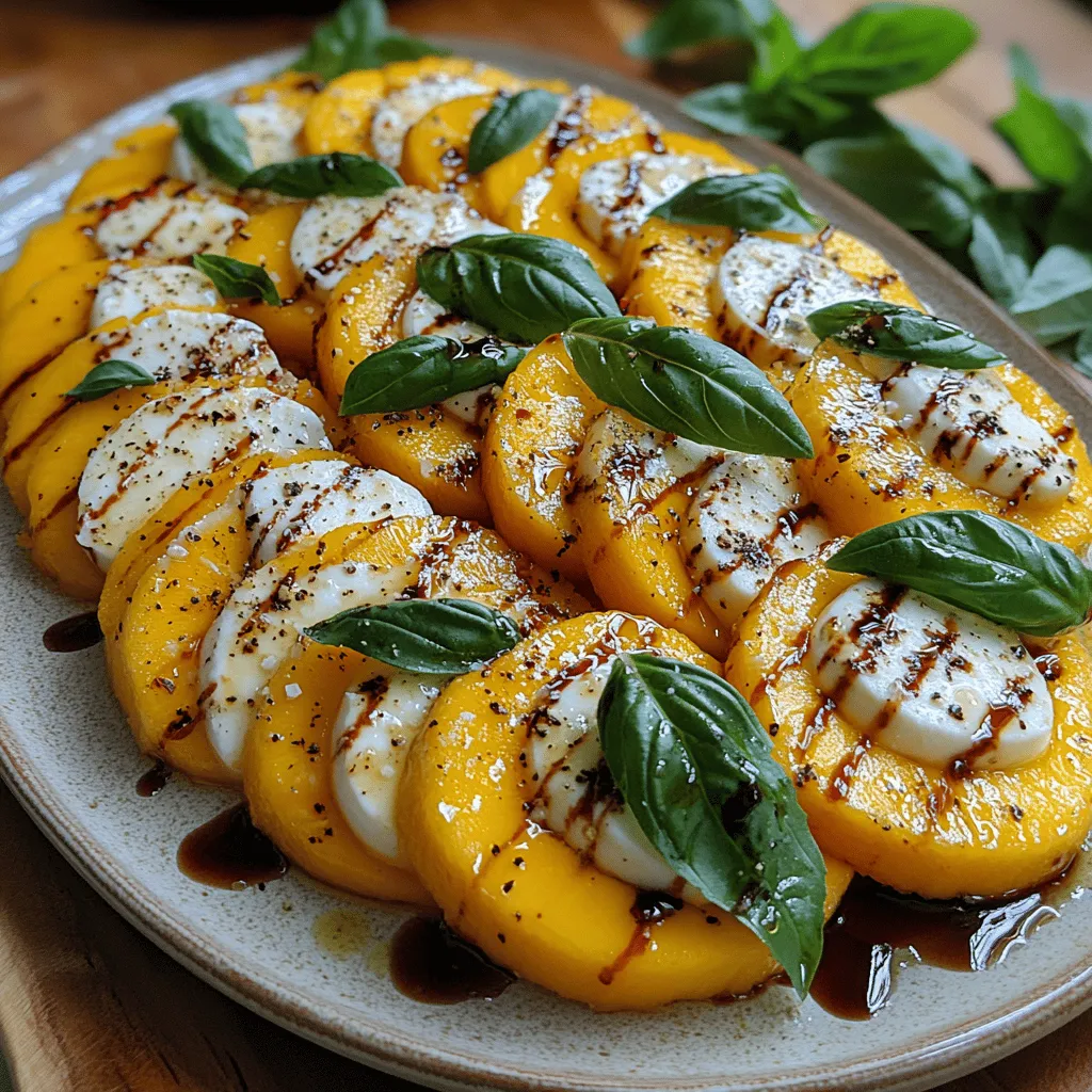 Are you ready to elevate your summer gatherings with a dish that is as vibrant in flavor as it is in color? Introducing the Tropical Mango Caprese Delight, a refreshing twist on the classic Italian Caprese salad that combines the sweetness of ripe mangoes with the creamy richness of mozzarella, fragrant basil, and a drizzle of balsamic glaze. This dish is not only visually stunning but also a celebration of fresh ingredients that are perfect for warm-weather occasions, picnics, or as a light and appetizing starter.