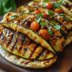 Grilled Zucchini Feta Foldovers are a delightful culinary creation that appeals to both the eyes and the palate. These foldovers combine the smoky flavor of grilled zucchini with the creamy, tangy kick of feta cheese, resulting in a dish that is not only delicious but also visually appealing. Perfect for a summer barbecue, a light lunch, or even a side dish for dinner, they embody the essence of Mediterranean cuisine. The vibrant colors and fresh ingredients make these foldovers an enticing option that can please any crowd.