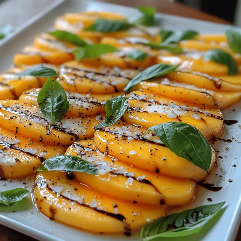 The Tropical Mango Caprese Delight is more than just a salad; it's an experience that transports you to sun-soaked beaches and lush tropical gardens. Traditionally, Caprese salad comprises fresh mozzarella, ripe tomatoes, and aromatic basil drizzled with olive oil and balsamic vinegar. However, our delightful twist introduces mangoes, adding a layer of sweetness and a burst of color. The marriage of these ingredients creates a harmonious balance of flavors, making it a delightful addition to summer gatherings, picnics, or even a light lunch.