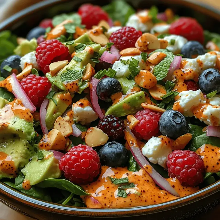 Creating a Berry Bliss Spinach Salad starts with selecting the freshest and most flavorful ingredients. Each component not only adds its unique taste but also contributes to the overall nutritional value of the dish. Let’s dive into the key ingredients that make this salad a true powerhouse of flavor and health.
