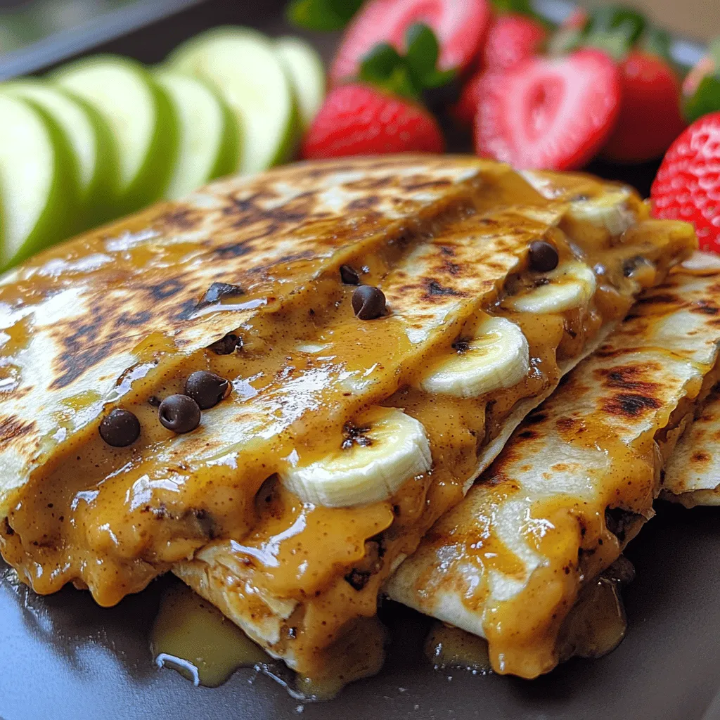If you're on the hunt for a quick, delicious snack that tantalizes the taste buds while fueling your day, look no further than the Peanut Butter Paradise Quesadilla. This delightful dish marries the creamy richness of peanut butter with the natural sweetness of ripe bananas, creating a wholesome treat that appeals to both kids and adults alike. Whether you're looking for a post-workout snack, a midday pick-me-up, or a simple dessert, this quesadilla serves up a unique fusion of flavors that is both satisfying and nutritious.