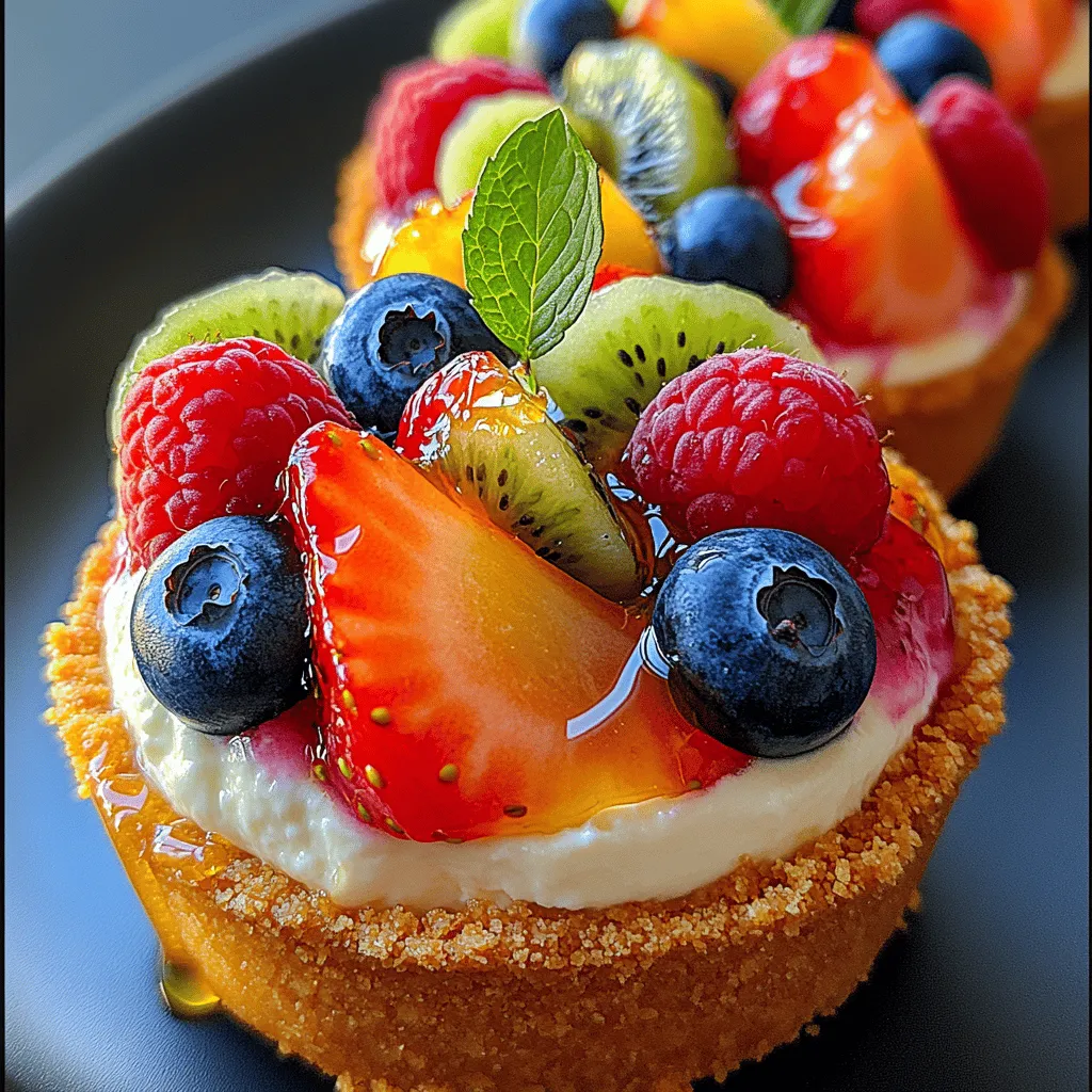 Mini Cheesecake Fruit Cups are an exquisite and versatile dessert that brings joy to any occasion, whether it be a festive party, a family gathering, or a casual dinner with friends. These delightful treats combine the rich, creamy goodness of cheesecake with the refreshing burst of fresh fruit, all elegantly presented in individual cups. The balance of a buttery, crumbly crust with a luscious cheesecake filling, topped with vibrant fruits, makes these mini desserts not just a feast for the taste buds but also a visual treat that can brighten up any table setting.