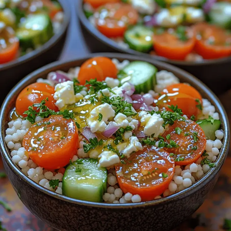 In the realm of healthy eating, Herbed Lemon Couscous Bowls stand out as a refreshingly vibrant dish that is both nutritious and versatile. Perfect for lunch or dinner, this delightful bowl combines the quick-cooking grain of couscous with the bright, zesty flavors of lemon and fresh herbs, making it an ideal choice for anyone looking to elevate their meal. Whether you’re a busy professional seeking a nutritious meal prep option or a home cook wanting to impress your family with minimal fuss, this dish checks all the boxes.