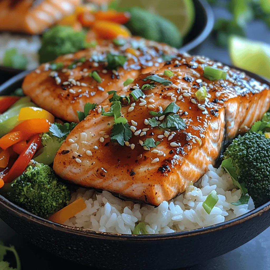 Savory Asian Glazed Salmon Bowls are an exquisite fusion of flavors and textures that will elevate your culinary experience. This dish marries the rich, buttery flavor of salmon with a harmonious blend of umami, sweetness, and aromatic spices, creating a meal that is as pleasing to the palate as it is to the eyes. Asian-inspired recipes have surged in popularity due to their vibrant flavors and health benefits, and this salmon bowl is no exception.
