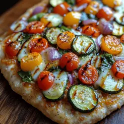 In the ever-evolving landscape of culinary trends, the Colorful Roasted Veggie Flatbread stands out as a beacon of health, flavor, and visual appeal. This dish not only tantalizes the taste buds but also embraces the growing movement towards plant-based eating. More and more people are discovering the joys of incorporating vibrant vegetables into their meals, driven by a desire for nutrition and aesthetic pleasure.