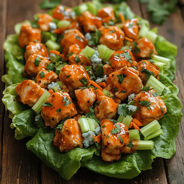 Buffalo chicken dishes have taken the culinary world by storm, becoming a staple in many households and restaurants alike. The spicy, tangy flavor profile of buffalo sauce, often paired with tender, juicy chicken, has made it a go-to option for game days, gatherings, and casual dinners. However, as health-conscious eating trends gain traction, many are seeking lighter, more nutritious alternatives without sacrificing flavor. Enter Spicy Buffalo Chicken Lettuce Wraps—a delightful solution that marries the beloved buffalo chicken experience with the freshness and crunch of crisp lettuce.