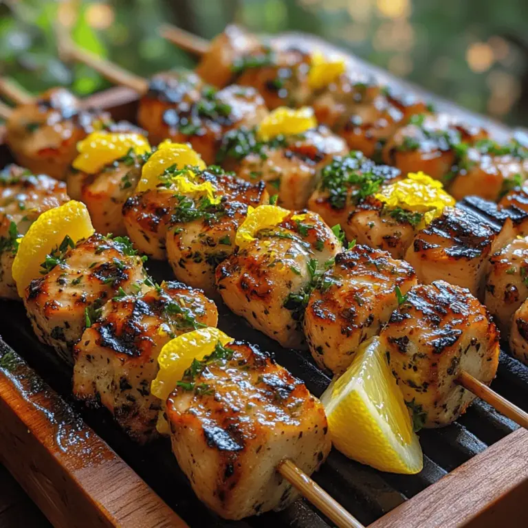 When it comes to vibrant, flavorful dishes that are both healthy and easy to prepare, Zesty Lemon Herb Chicken Skewers stand out as a top choice. These skewers are not only delicious but are also a visually appealing option for any gathering, whether it’s a casual family dinner or a lively backyard barbecue. The combination of tender chicken marinated in zesty lemon and fresh herbs provides a culinary experience that tantalizes the taste buds while keeping things light and nutritious.