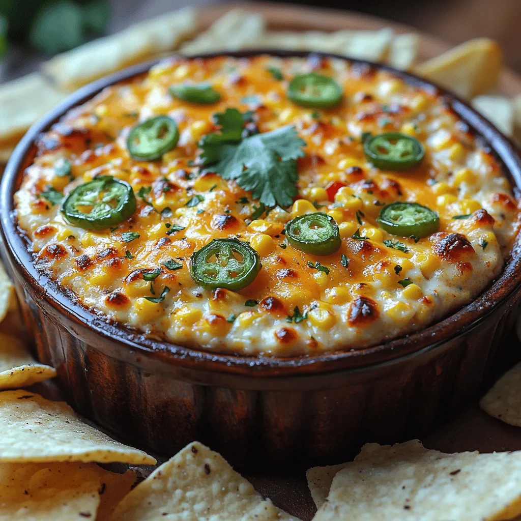 If you're on the hunt for a crowd-pleasing appetizer that packs a punch, look no further than Fiery Roasted Corn and Jalapeño Dip. This delightful dip combines the sweetness of fresh corn with the fiery kick of jalapeños, creating a flavor explosion that is sure to excite your taste buds. Creamy, savory, and just the right amount of spicy, this dip is perfect for gatherings, parties, or simply as a cozy snack while you unwind at home.