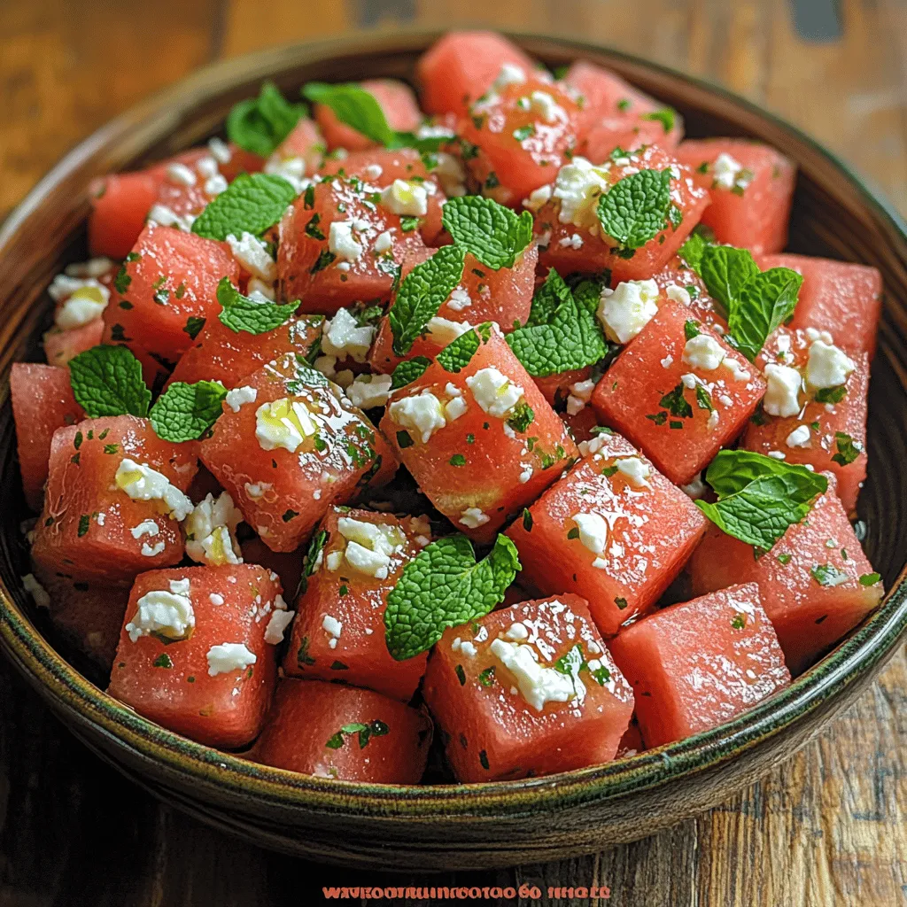 As the sun shines brighter and the days grow longer, our culinary cravings shift towards lighter, fresher dishes that embrace the essence of summer. One such dish that perfectly encapsulates this seasonal shift is the Refreshing Watermelon Feta Mint Salad. This vibrant salad is a delightful combination of sweet, juicy watermelon, creamy feta cheese, and fragrant fresh mint, creating a flavor profile that dances on the palate.