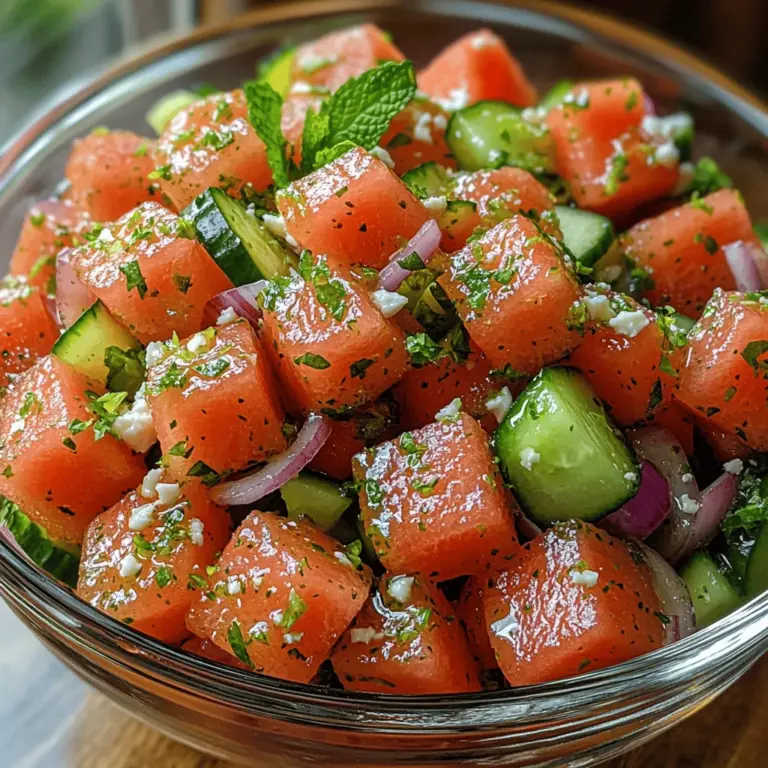Before diving into the preparation of this delicious salad, it’s essential to understand the fantastic health benefits that its primary ingredients offer. Watermelon is not just a summertime favorite; it is also packed with nutrients that contribute to overall health.
