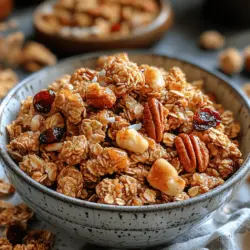 Granola has become a staple in many households, celebrated for its versatility and convenience. Whether enjoyed as a breakfast cereal, sprinkled on yogurt, or eaten as a snack on-the-go, granola is loved by many for its delightful crunch and satisfying flavor. Among the myriad of granola recipes available, Sweet Maple Cinnamon Granola Clusters stand out as a particularly appealing option, combining the warm, comforting flavors of maple and cinnamon with the satisfying crunch of toasted oats and nuts.