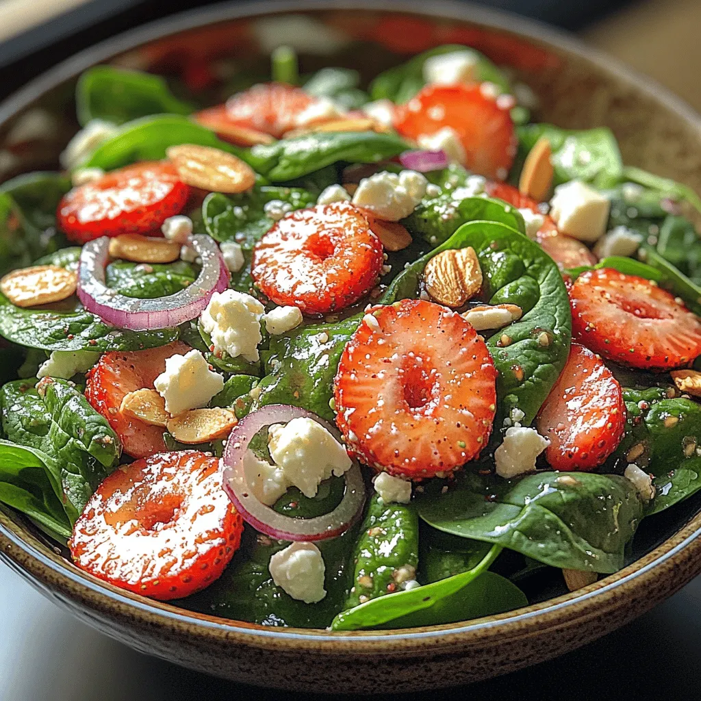 In the realm of healthy eating, salads often reign supreme, and the Berry Bliss Spinach Salad stands out as a vibrant and nutritious dish that delights both the eyes and the palate. This salad combines the earthiness of fresh spinach with the sweetness of ripe berries, creating a flavorful experience that is both refreshing and satisfying. Perfect for a casual lunch, an elegant dinner party, or a potluck gathering, this salad offers versatility that makes it suitable for various occasions.