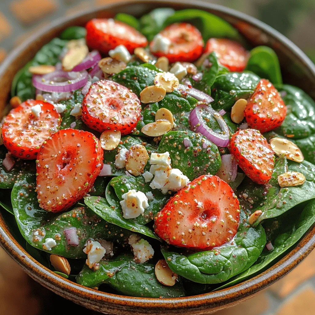 In the realm of healthy eating, salads often reign supreme, and the Berry Bliss Spinach Salad stands out as a vibrant and nutritious dish that delights both the eyes and the palate. This salad combines the earthiness of fresh spinach with the sweetness of ripe berries, creating a flavorful experience that is both refreshing and satisfying. Perfect for a casual lunch, an elegant dinner party, or a potluck gathering, this salad offers versatility that makes it suitable for various occasions.
