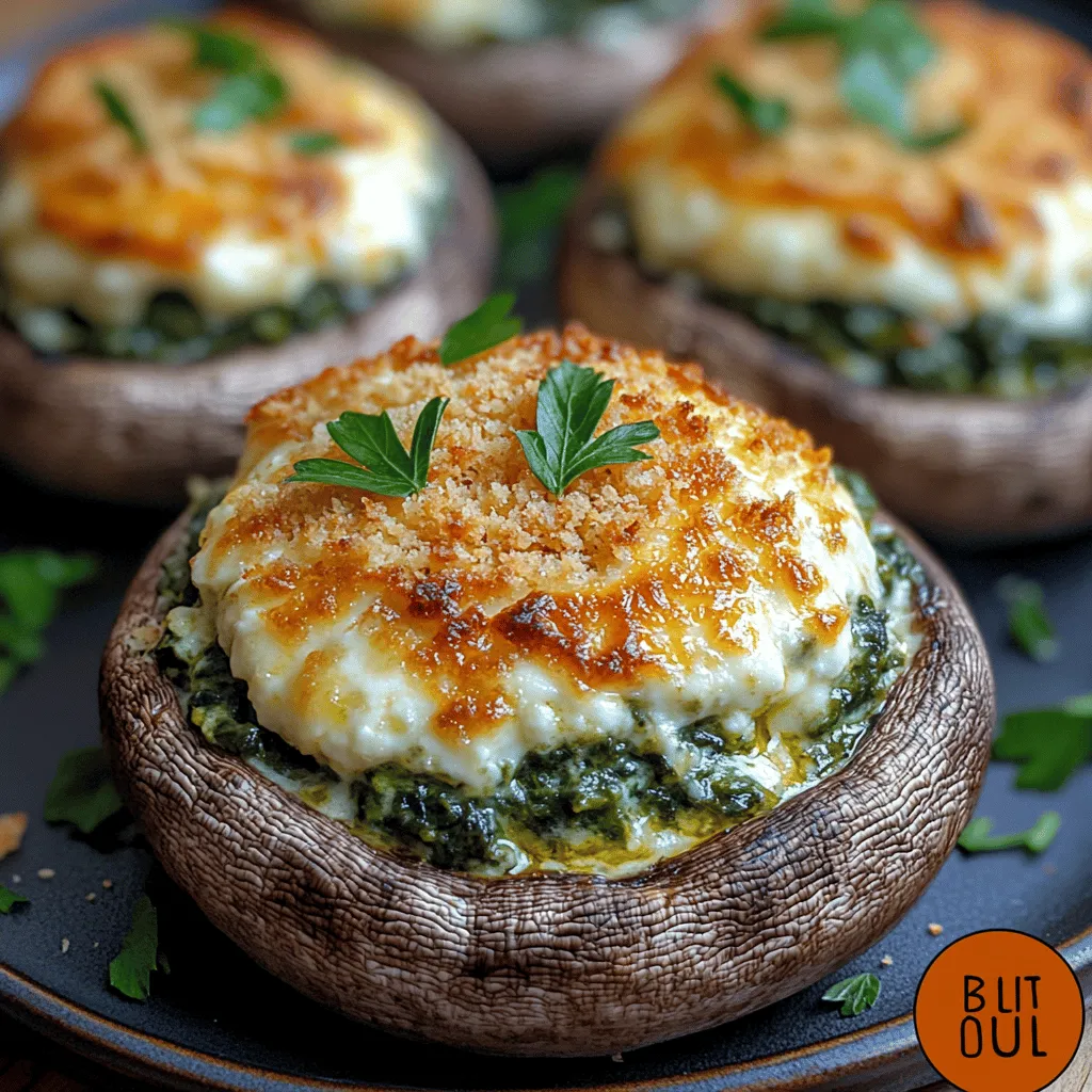 To create the best Parmesan Spinach Stuffed Mushrooms, it’s essential to understand the role each ingredient plays in contributing to the dish's overall flavor and texture. Let’s break down the key components: