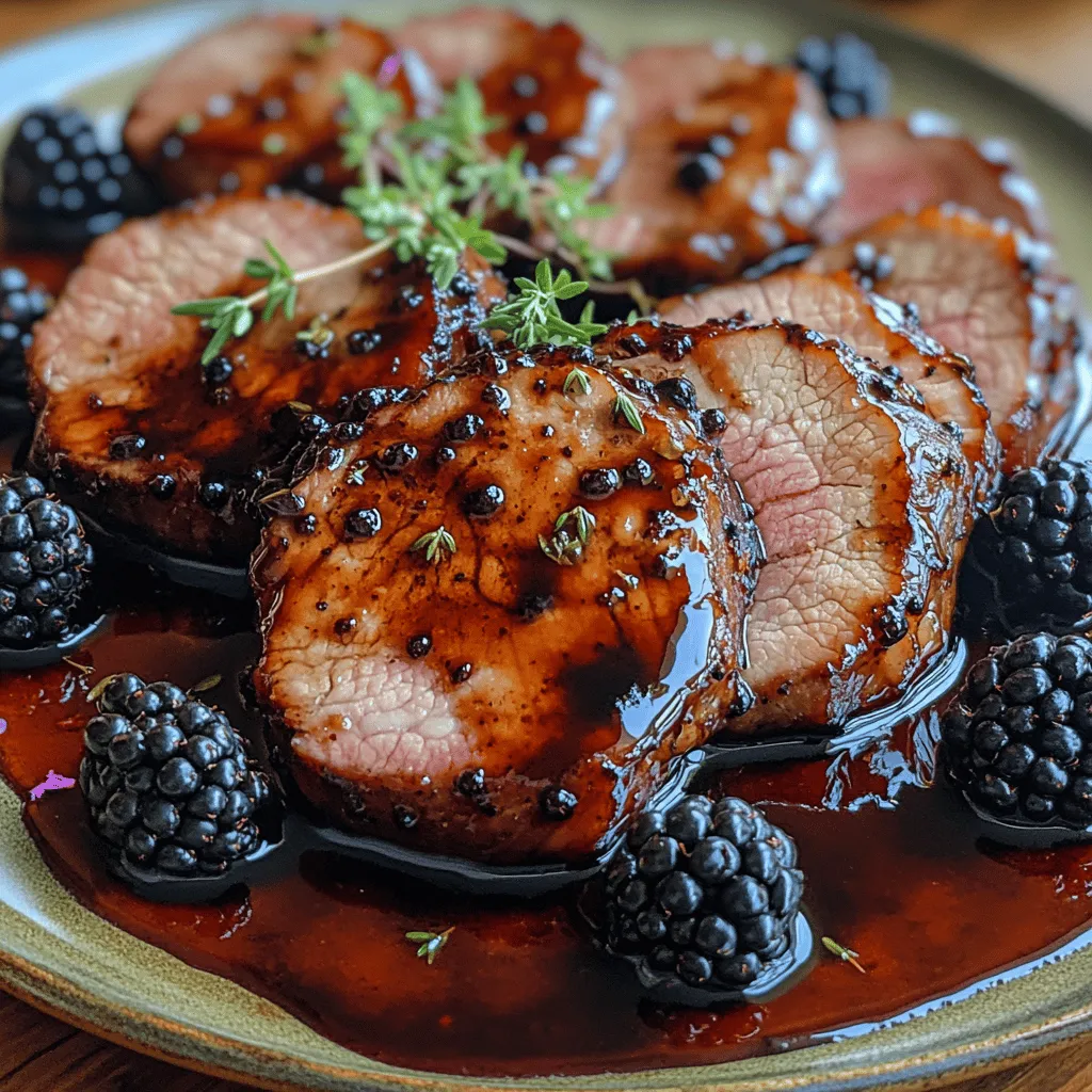 If you're on the lookout for a dish that perfectly balances sweet and savory flavors, look no further than Blackberry Balsamic Glazed Pork. This delectable recipe combines the rich, tender profile of pork tenderloin with the vibrant sweetness of fresh blackberries and the tangy depth of balsamic vinegar, creating a culinary masterpiece that is sure to impress. Whether you're planning a cozy family dinner, hosting a special occasion, or simply looking to meal prep for the week, this dish offers unparalleled versatility and flavor.