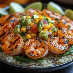 In the world of healthy eating, few meals can rival the appeal of a Grilled Shrimp Bowl with Avocado and Corn Salsa. This vibrant and nutritious dish not only tantalizes your taste buds but also provides a satisfying and wholesome experience. Imagine succulent shrimp grilled to perfection, paired with fresh, colorful ingredients like creamy avocado and sweet corn. The resulting medley of textures and flavors makes this bowl a feast for the eyes and the palate.
