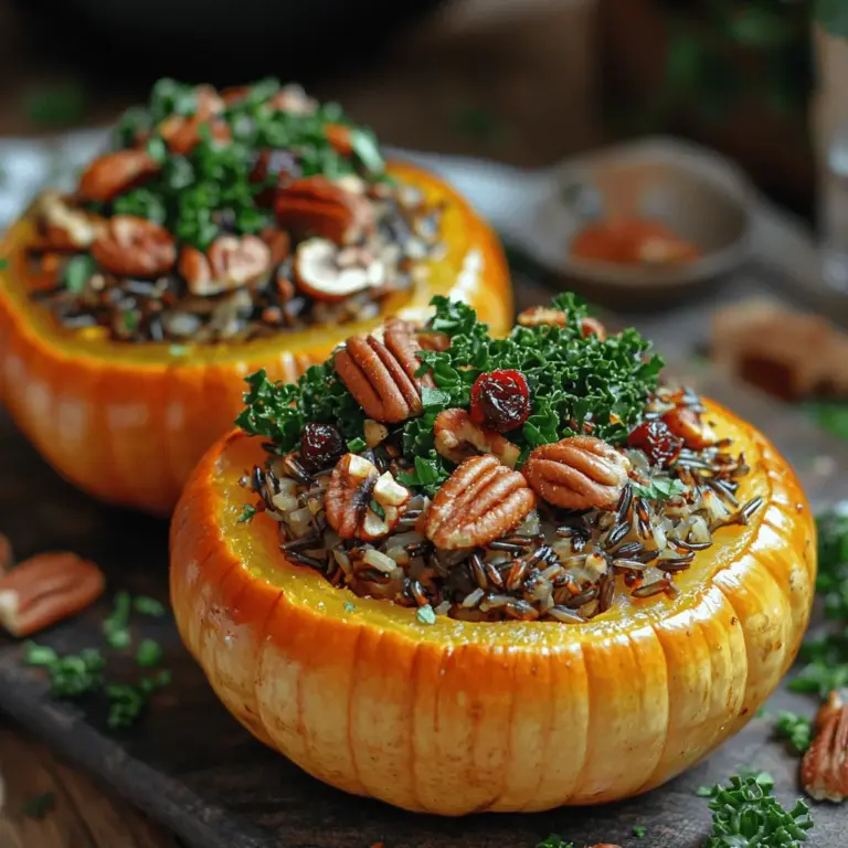 As the leaves change from vibrant greens to rich hues of orange, yellow, and brown, autumn invites us to embrace its warm flavors and hearty dishes. One standout recipe that embodies the essence of the season is the Autumn Harvest Stuffed Acorn Squash. This delightful dish showcases the beauty of seasonal ingredients, offering a perfect blend of nutrition and taste that can be appreciated by vegetarians and meat-eaters alike. Not only is it visually stunning, with its colorful filling contrasting against the earthy, green exterior of the acorn squash, but it also provides a wholesome meal packed with vitamins and minerals.