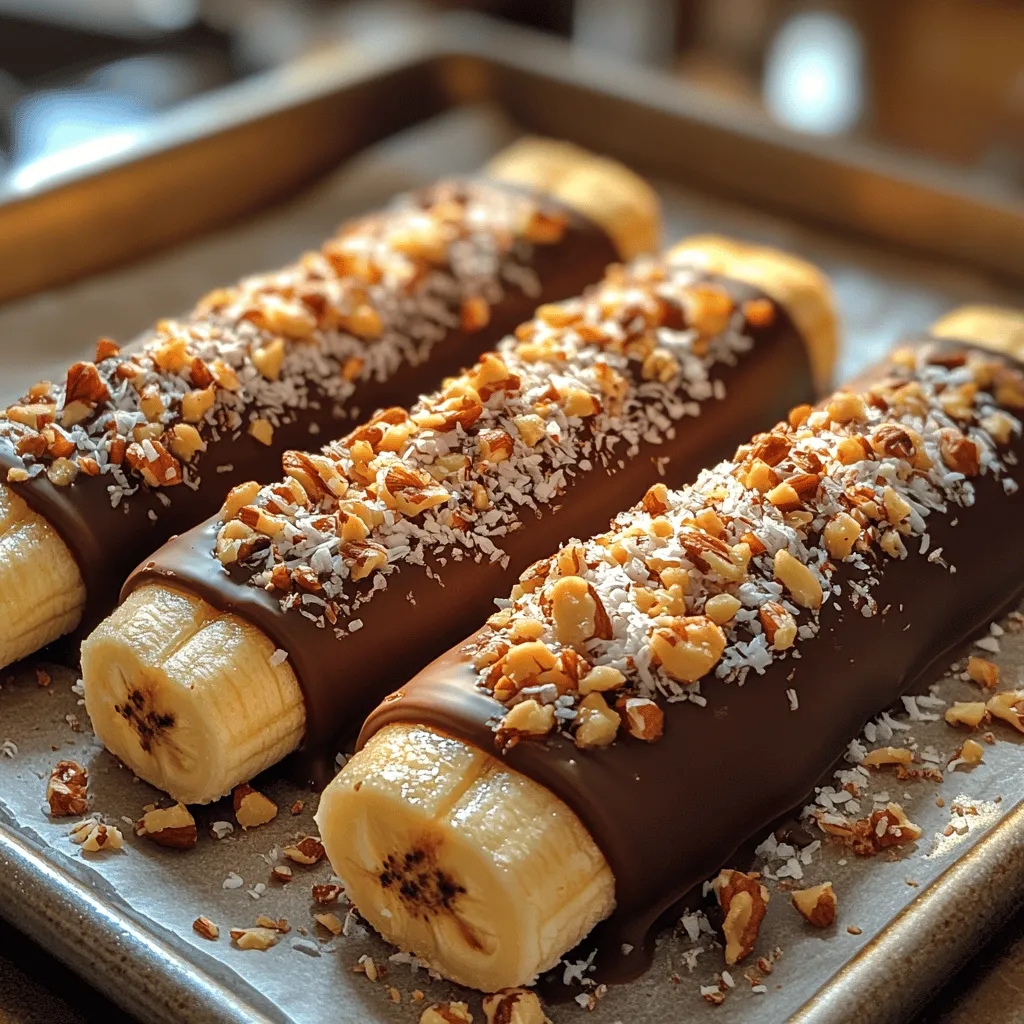 Are you searching for a delightful dessert that satisfies your sweet tooth while also being nutritious? Look no further than Choco-Banana Bliss Pops! This easy-to-make frozen treat combines the natural sweetness of ripe bananas with rich semi-sweet chocolate, creating a delicious snack that both kids and adults will love. Not only are these pops a fun way to cool off during hot summer days, but they also appeal to health-conscious families looking for wholesome snack alternatives. With their simple preparation and endless customization options, Choco-Banana Bliss Pops are your go-to dessert for any occasion.