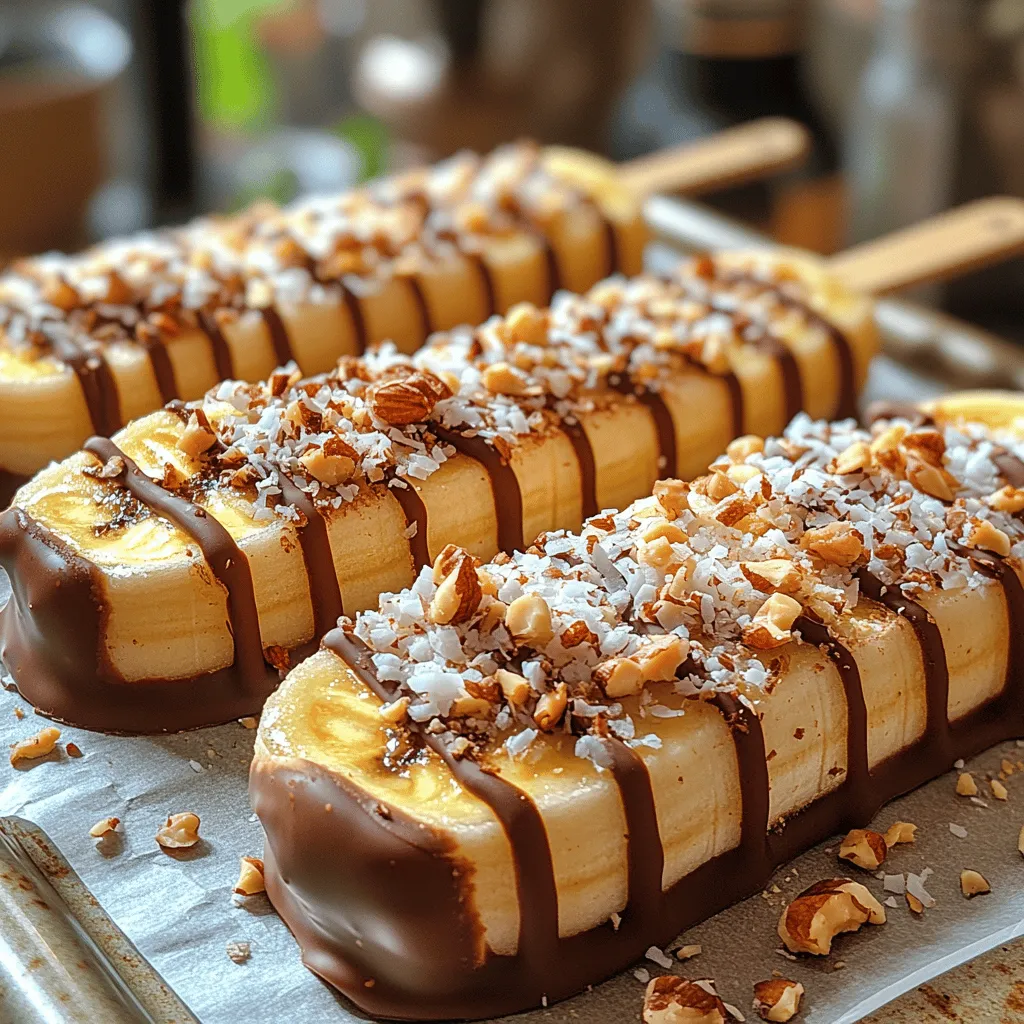 Are you searching for a delightful dessert that satisfies your sweet tooth while also being nutritious? Look no further than Choco-Banana Bliss Pops! This easy-to-make frozen treat combines the natural sweetness of ripe bananas with rich semi-sweet chocolate, creating a delicious snack that both kids and adults will love. Not only are these pops a fun way to cool off during hot summer days, but they also appeal to health-conscious families looking for wholesome snack alternatives. With their simple preparation and endless customization options, Choco-Banana Bliss Pops are your go-to dessert for any occasion.
