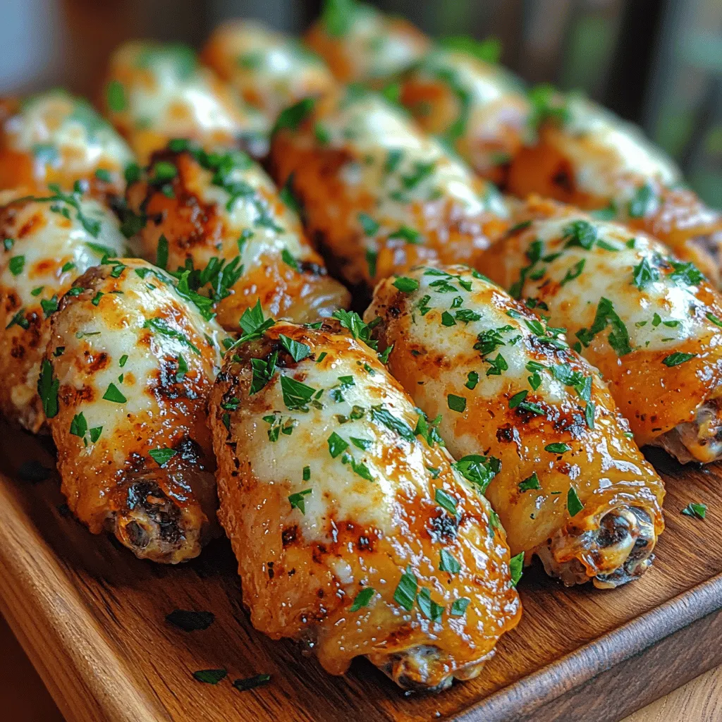 Garlic Parmesan Baked Wings are not just another appetizer; they are a culinary delight that elevates any gathering, whether it's a casual family dinner or a lively game-day party. Chicken wings have long been a staple in American cuisine, adored for their versatility and flavor. They can be prepared in countless ways, but the combination of garlic and Parmesan creates a unique taste experience that’s hard to resist. This dish marries the savory notes of garlic with the rich, nutty flavor of Parmesan cheese, resulting in a wing that is both decadent and satisfying.